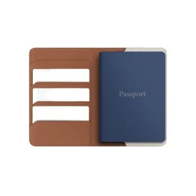 Uniq Belmont Passport Holder Tracker With Rfid-Blocking - Caramel (Caramel/Ivory)